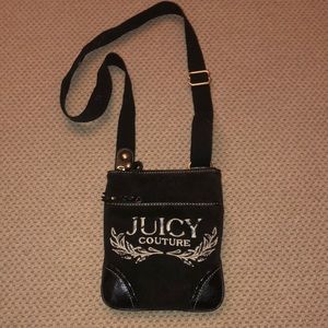 Juicy Couture black velvet bag